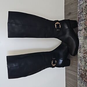 TORY BURCH MARDEN KNEE HIGH 50MM BLACK BOOT